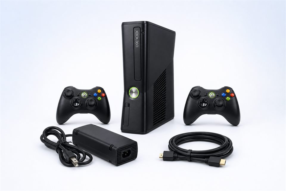 Combo 3 com Xbox 360, dois controles, fonte e cabo HDMI